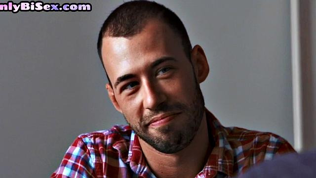 Bisexuals fuck small-titted 21yo in threesome sex