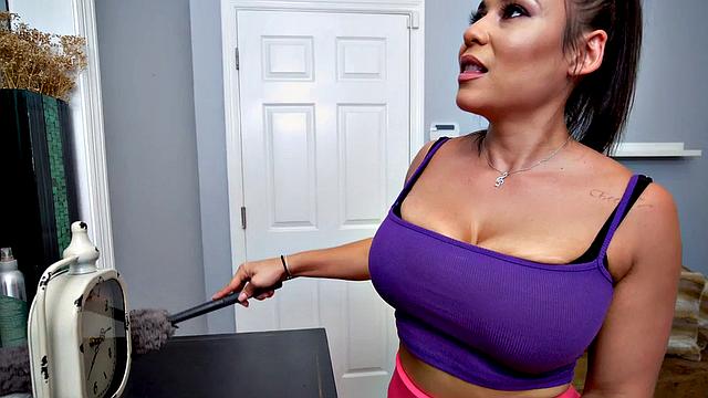 Big ass maid riding boss