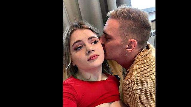 19yo anal slut closeup fucked by BF after kissing