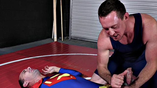 Wrestling jock fucked by his friend