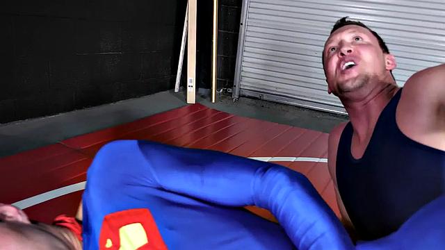 Wrestling jock fucked by his friend