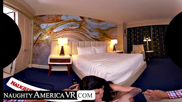 Sarah Jessie Takes her friends Caitlin Bell and Victoria Lobov to the Dressing Room to try out some lingerie