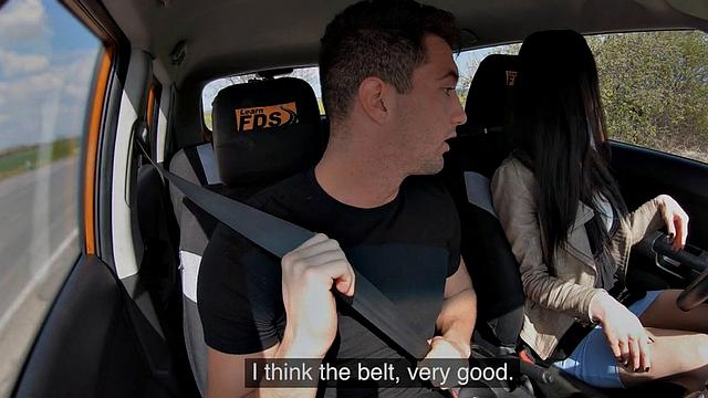 Busty instructor teaches student