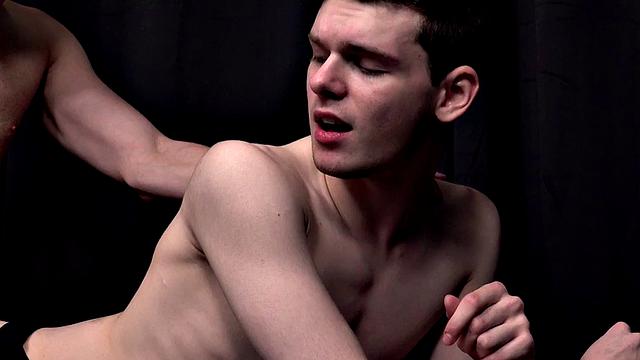 Barebacking twink fucks boyfriend's asshole in jockstrap