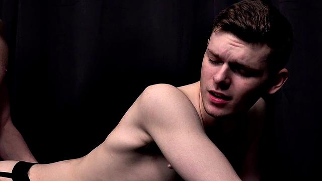 Barebacking twink fucks boyfriend's asshole in jockstrap