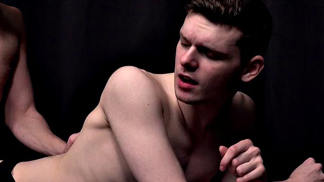 Barebacking twink fucks boyfriend's asshole in jockstrap