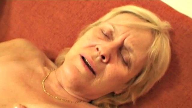 Teen rides old man in a three-way