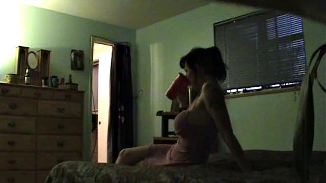 Mature MILF Shows Off Her Fake Tits And Blows Plumber's Cock