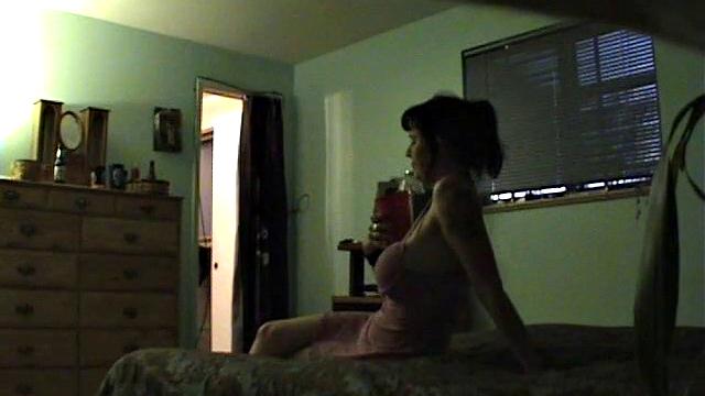 Mature MILF Shows Off Her Fake Tits And Blows Plumber's Cock