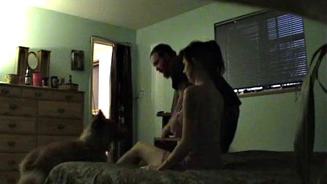 Mature MILF Shows Off Her Fake Tits And Blows Plumber's Cock