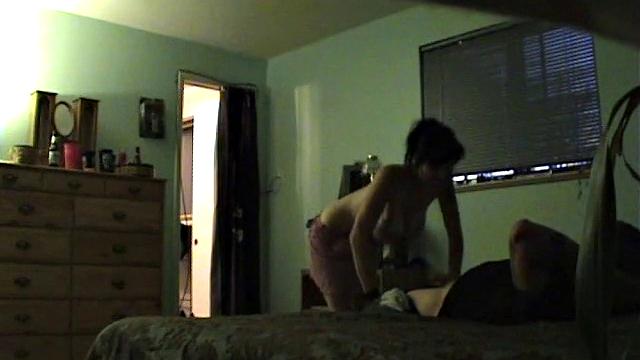 Mature MILF Shows Off Her Fake Tits And Blows Plumber's Cock