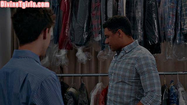 Cockhungry geeky trans spoiling stud