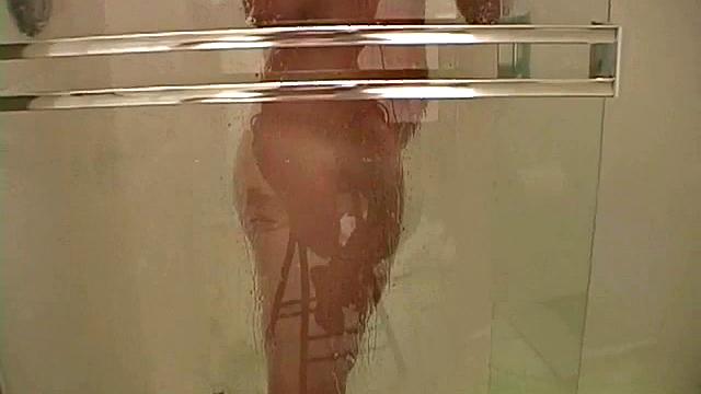 Teasing blonde fondles her pretty titties in POV