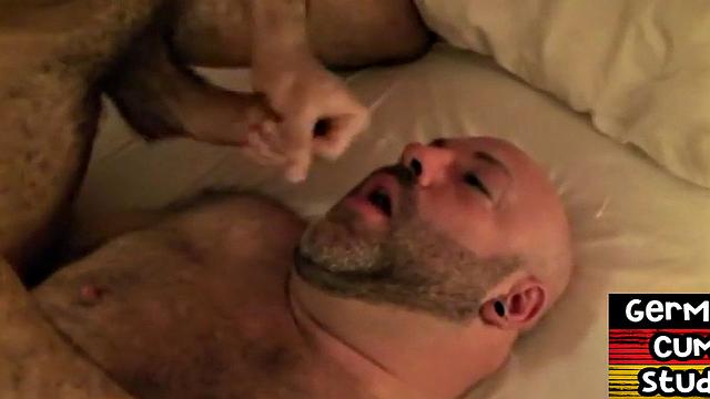 German amateur DILF rimmed and facefucked before anal sex