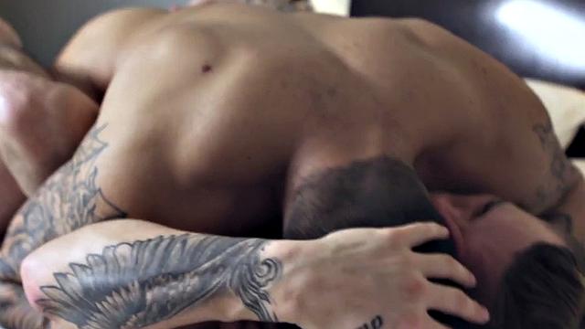 Barebacked bottom fucked in asshole by white dick