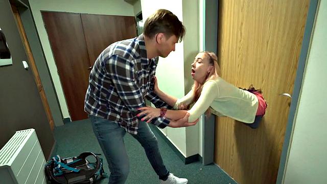 Cute 21yo nympho riding instructor in POV