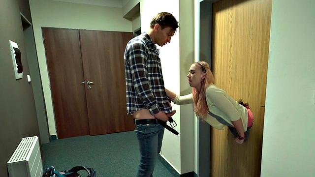 Cute 21yo nympho riding instructor in POV