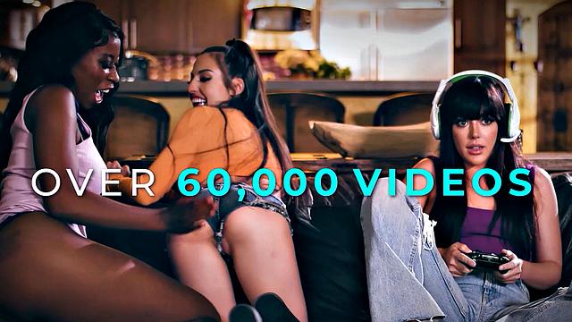 PETITES THREESOME PARTIES GO WILD! ROUGH ANAL, ASS EATING, DP, HUGE DILDO, & MORE!