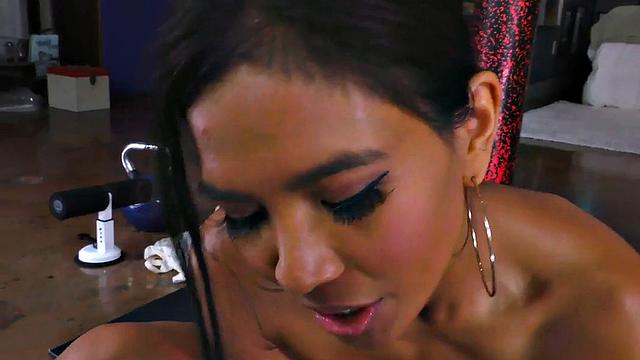 POV Asian MILF sucks and rides after yoga exercise