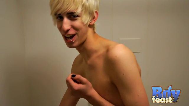 Erik Takes An Icy Shower To Wake Up - Erik