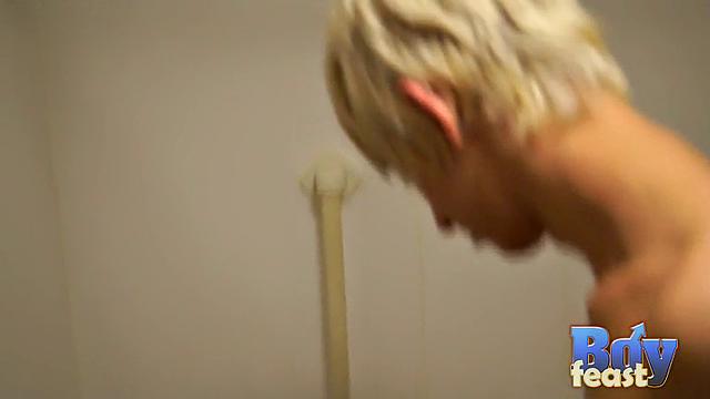 Erik Takes An Icy Shower To Wake Up - Erik