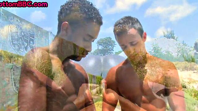 Cockriding black thug picked up and ass-fucked for cash