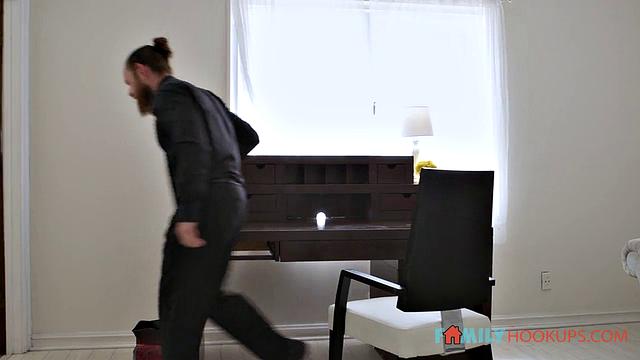 Slutty teen Penelope Woods fucks her stepdad after catching him jerkin off