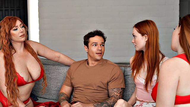 Лорен Филлипс, Саммер Харт и Скарлет Скайз соблазняют сводных брата и сестру в жаркой оргии