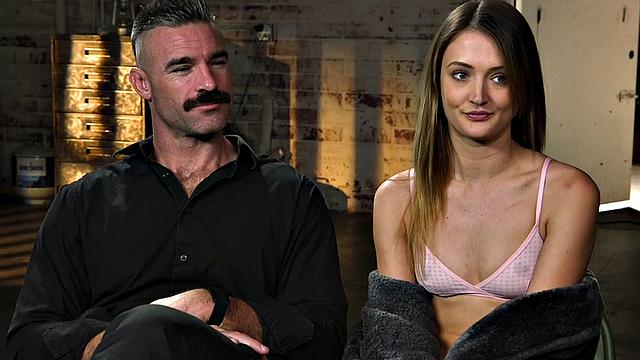 BDSM sub 21yo gets pussyfucked after Hitachi toying