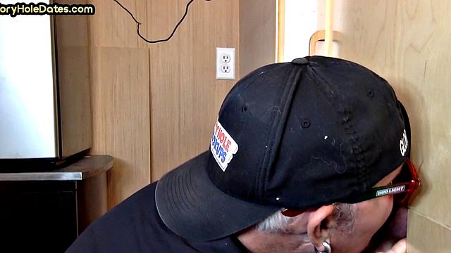 Gloryhole mature barebacked in ass after giving head