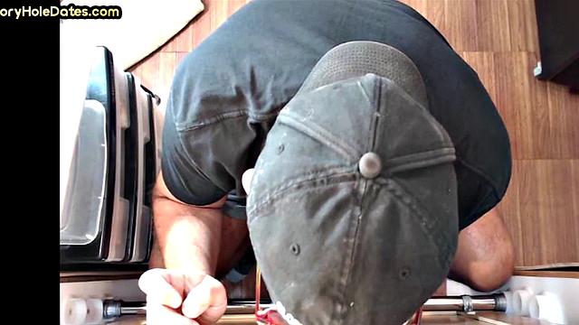 Gloryhole mature barebacked in ass after giving head