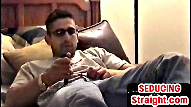 Real straight jerking cock first time on video