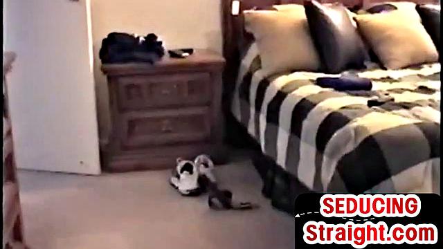 Real straight jerking cock first time on video