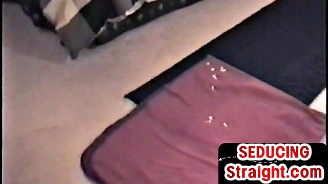 Real straight jerking cock first time on video