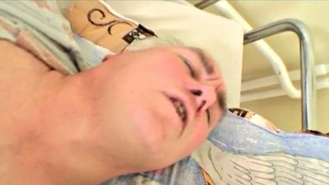 Teen nurse fucks oldie as wife masturbates