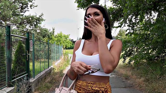 British brunette Jas Shy's tight pussy gets licked & pounded in POV