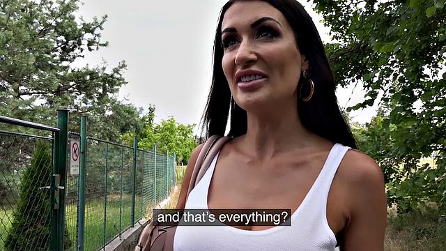 British brunette Jas Shy's tight pussy gets licked & pounded in POV