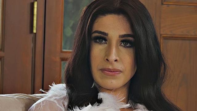 Interracial trans frottage with MILF and black guy