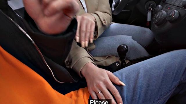 Mature driving learner seduces instructor