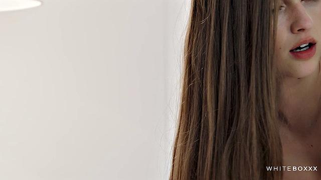 Sensual beauty rides lover