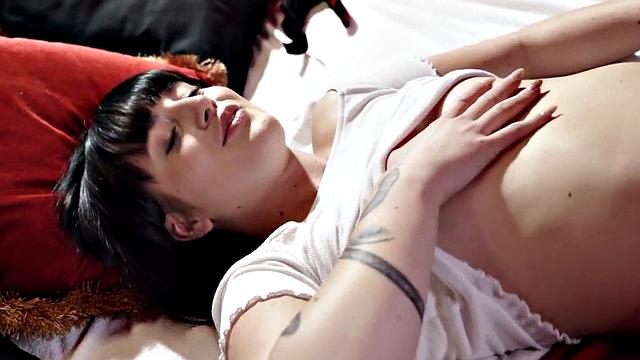 Lesbian MILF licking BFF