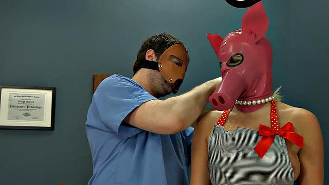 Anal slave rammed doggystyle after blowjob