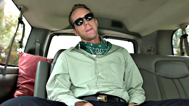 Str8 amateur gets cumshot in public van outdoor