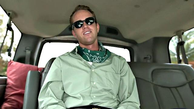 Str8 amateur gets cumshot in public van outdoor