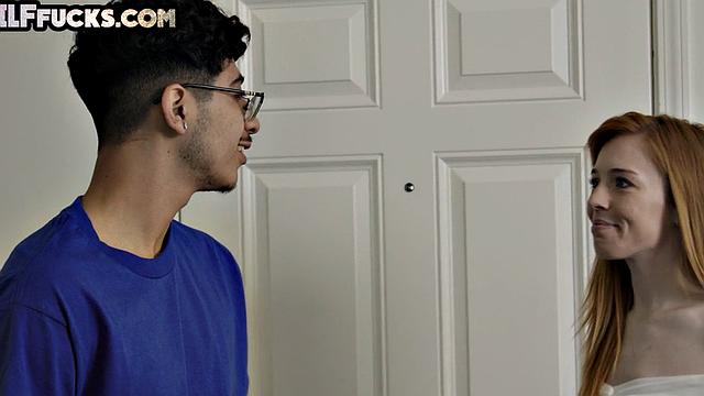 Old cocksucking granny gets her pussy banged by young guy