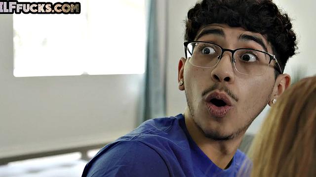 Old cocksucking granny gets her pussy banged by young guy