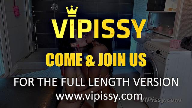 Sensual Pissing Stars Get Wet