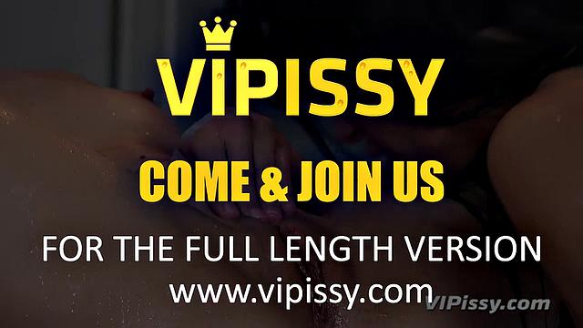 Sensual Pissing Stars Get Wet