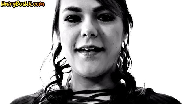 Nasty hairy babe hard pussydrilled