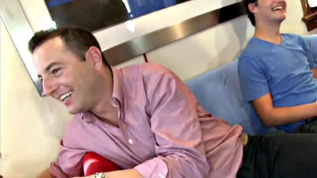 Real public blowjob at the middle of a party